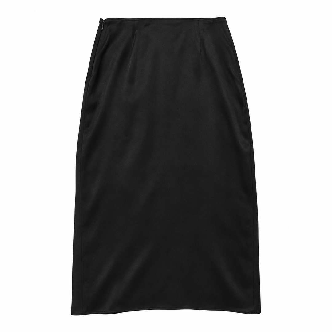 Anime Bing Jolin Silk Midi Skirt - S