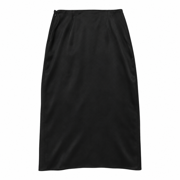 Anime Bing Jolin Silk Midi Skirt - S