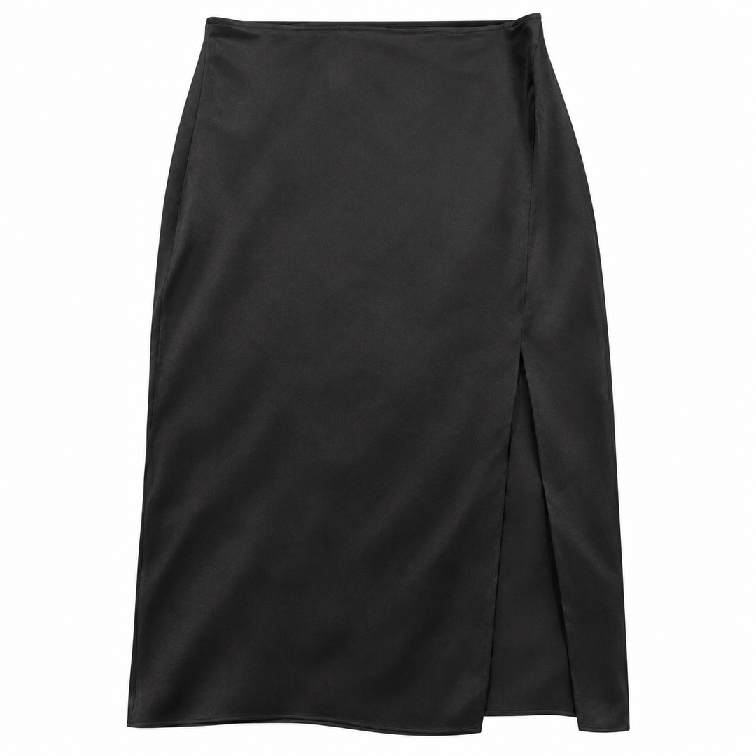 Anime Bing Jolin Silk Midi Skirt - S