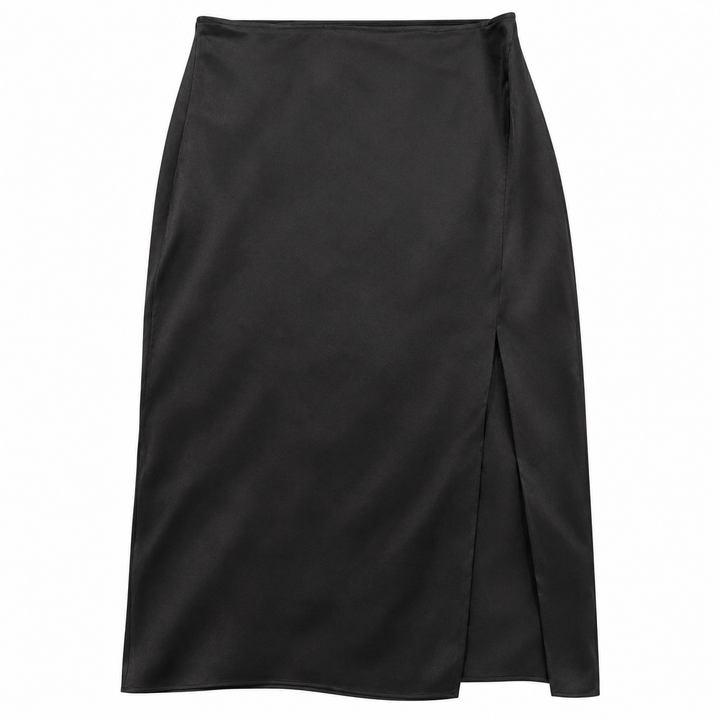 Anime Bing Jolin Silk Midi Skirt - S
