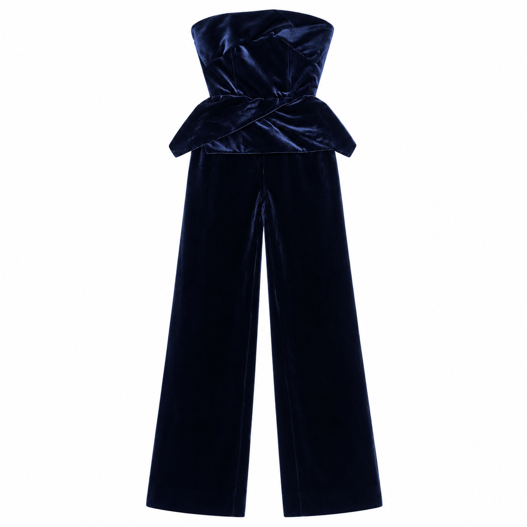 Roland Mouret Carradine Velvet Jumpsuit - 4