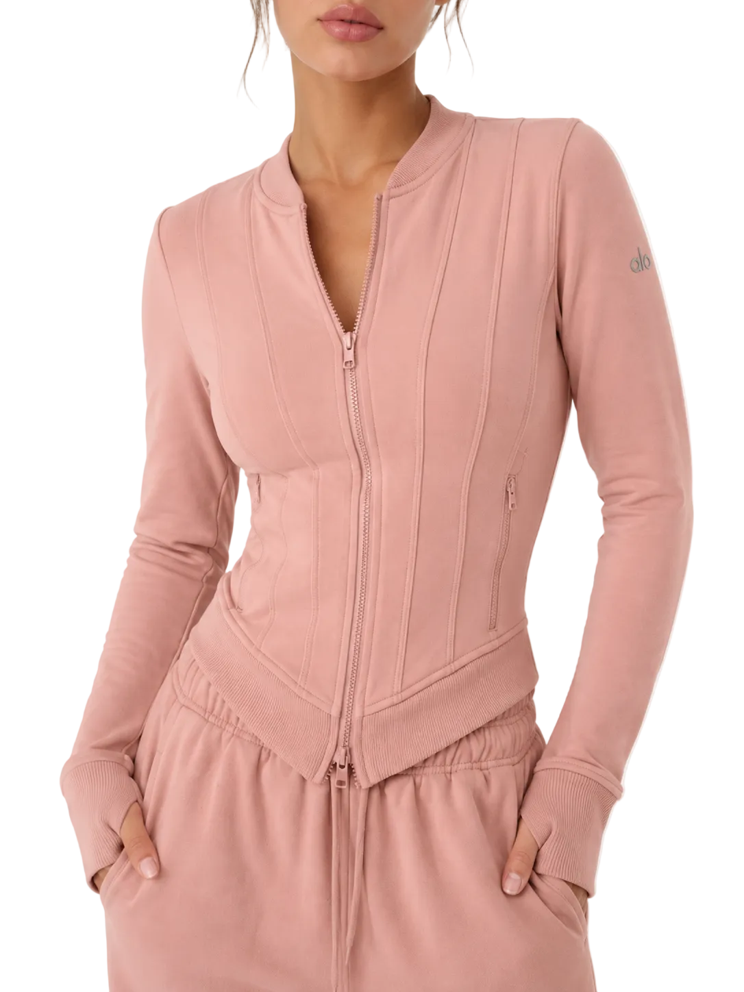 ALO Airbrush Corset Full Zip Jacket - XS/S