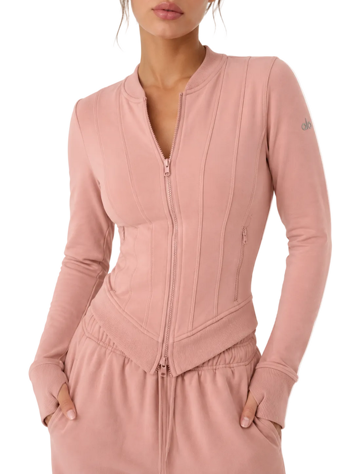 ALO Airbrush Corset Full Zip Jacket - XS/S