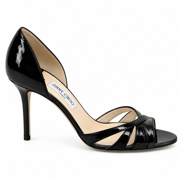 Jimmy Choo Egypt Crushed Patent Leather Pumps - 38