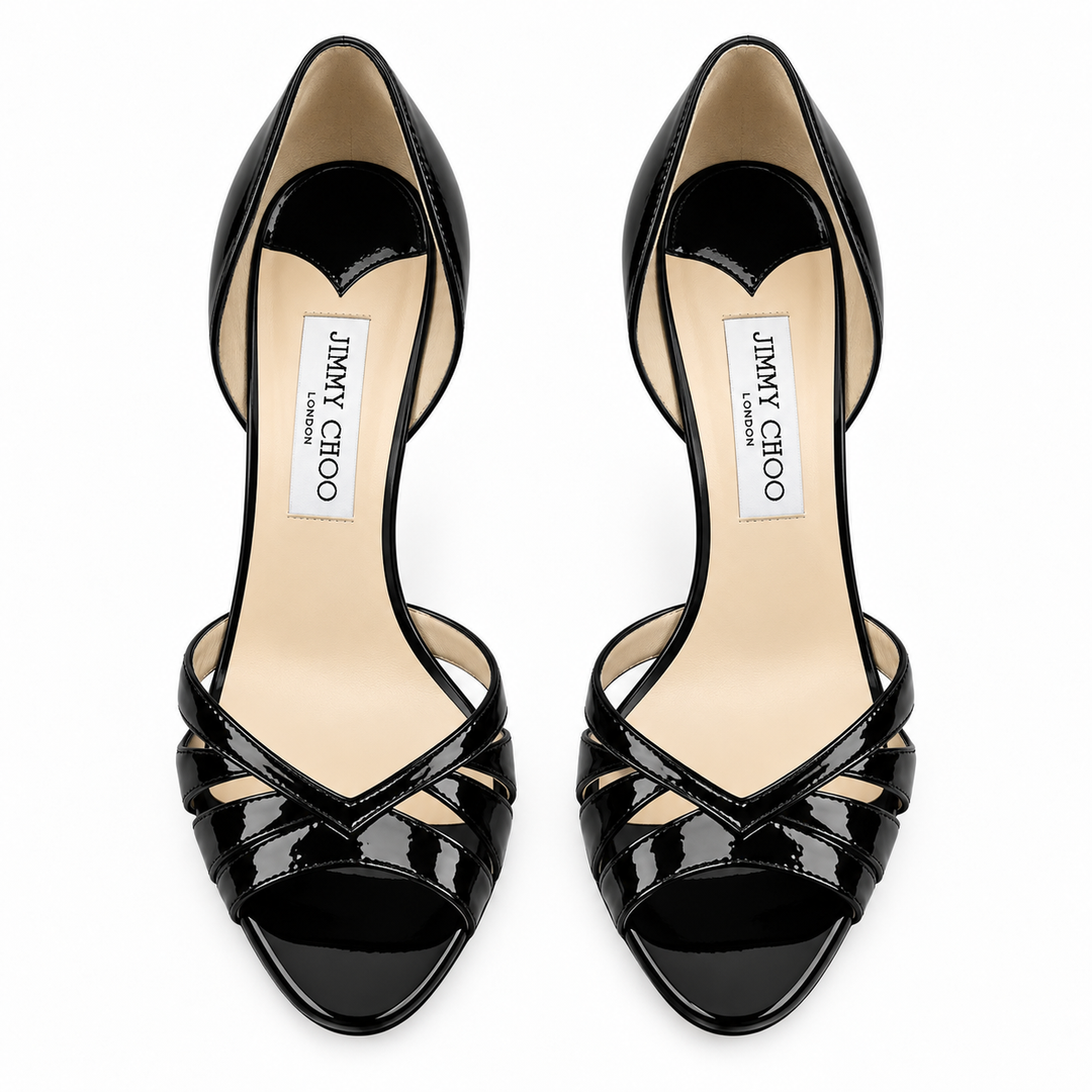 Jimmy Choo Egypt Crushed Patent Leather Pumps - 38