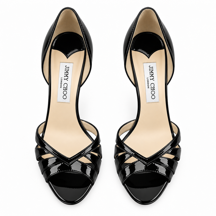 Jimmy Choo Egypt Crushed Patent Leather Pumps - 38