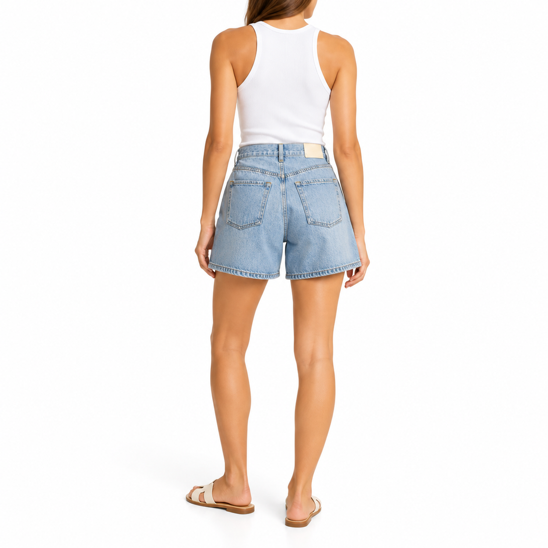 Citizens of Humanity Pleated Denim Shorts, Light Wash - 28