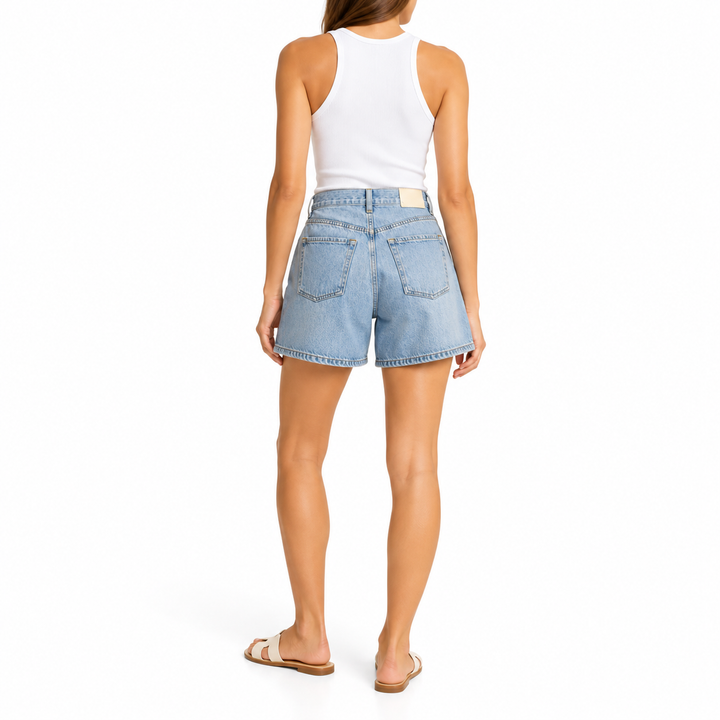 Citizens of Humanity Pleated Denim Shorts, Light Wash - 28