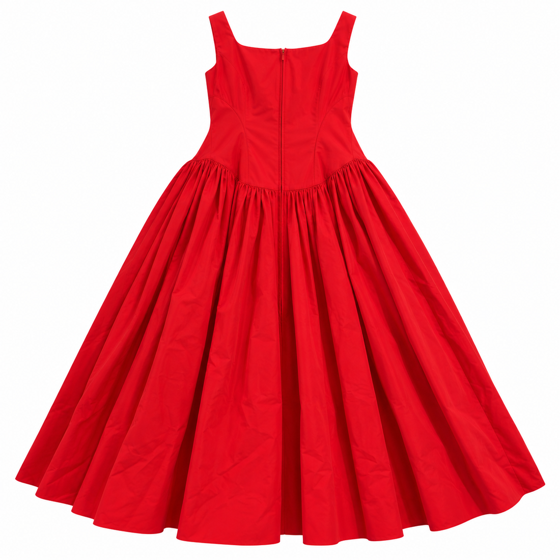 Alexander McQueen Red Corset-Bodice Maxi Dress - IT 38
