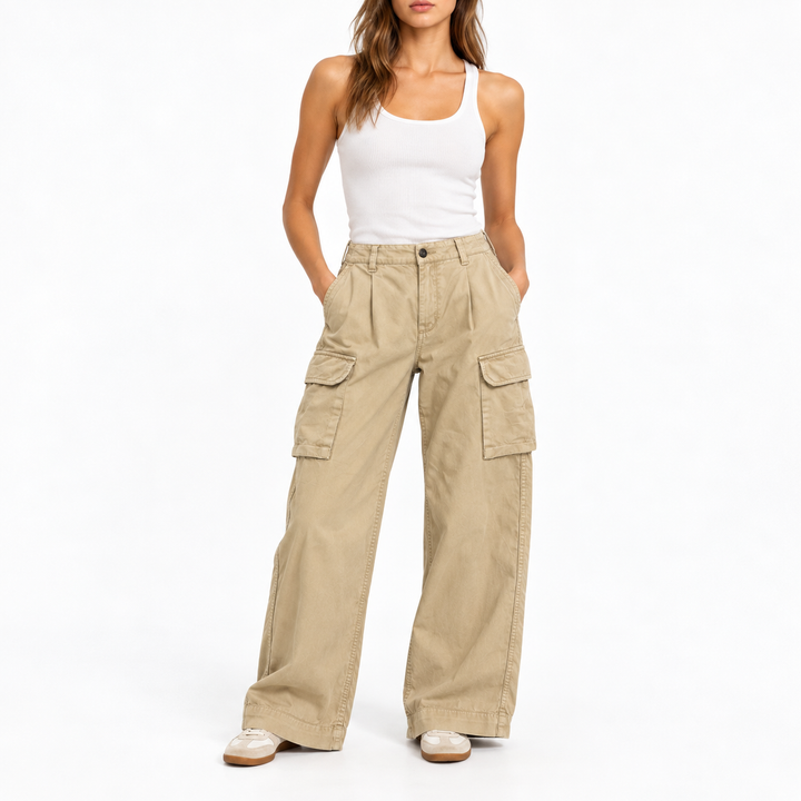 Nili Lotan Beige Cargo Pants - 2