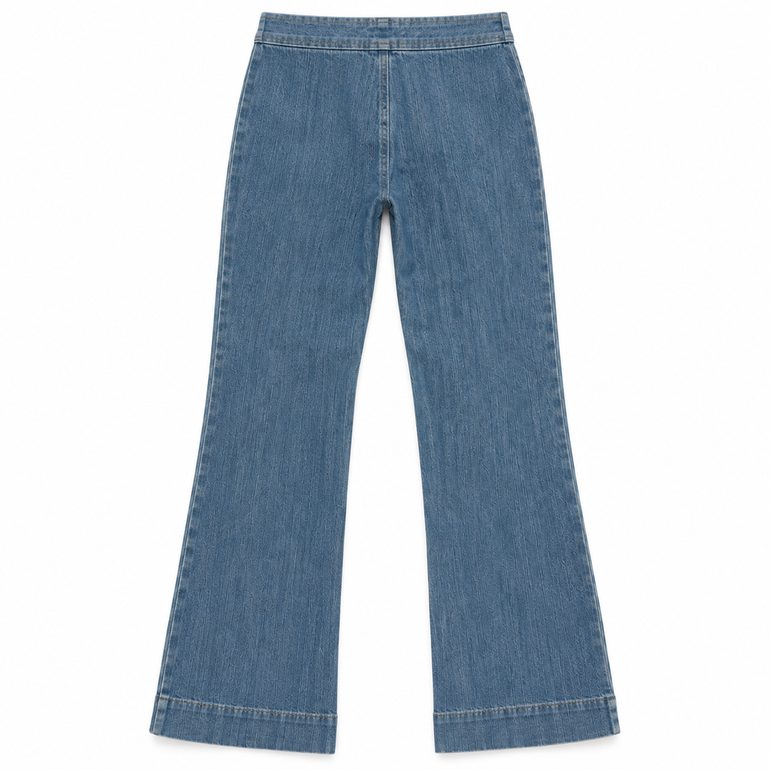 Suzie Kondi High-Waisted Denim Flare Pants -  24