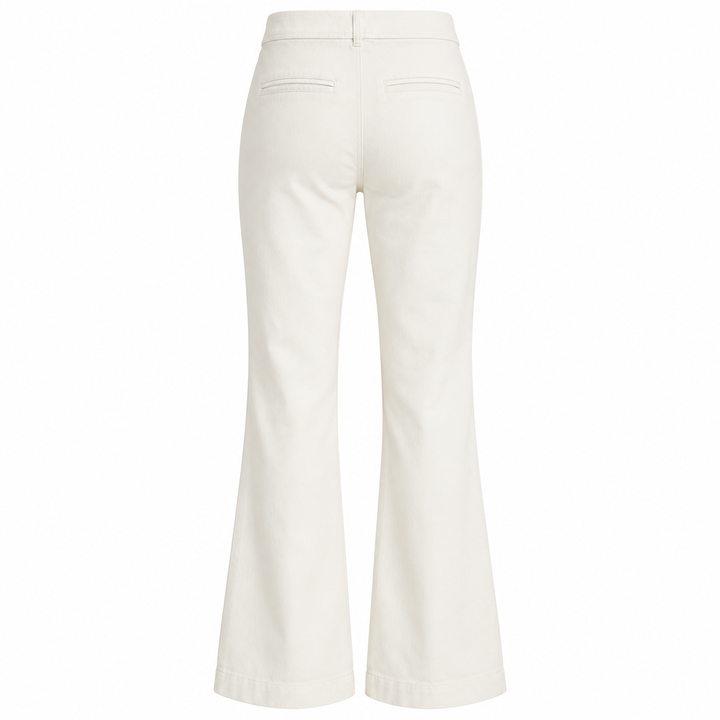 Suzie Kondi White Zip-Front Flare Pants - 23