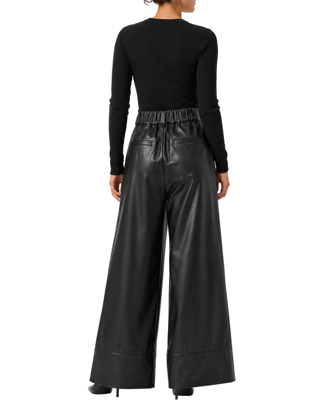 Brochu Walker Odele Cropped Vegan Leather Pant - XS