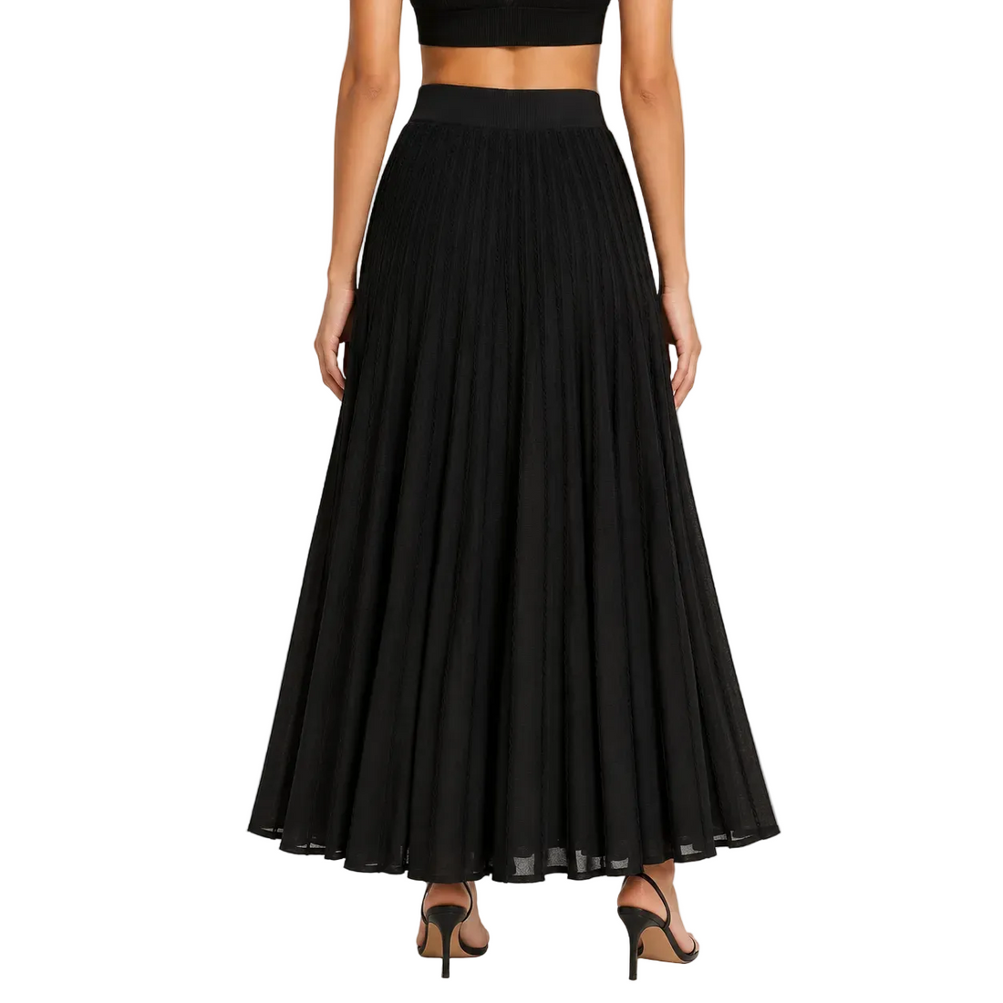 Khaite Dawn Pointelle-Knit Maxi Skirt