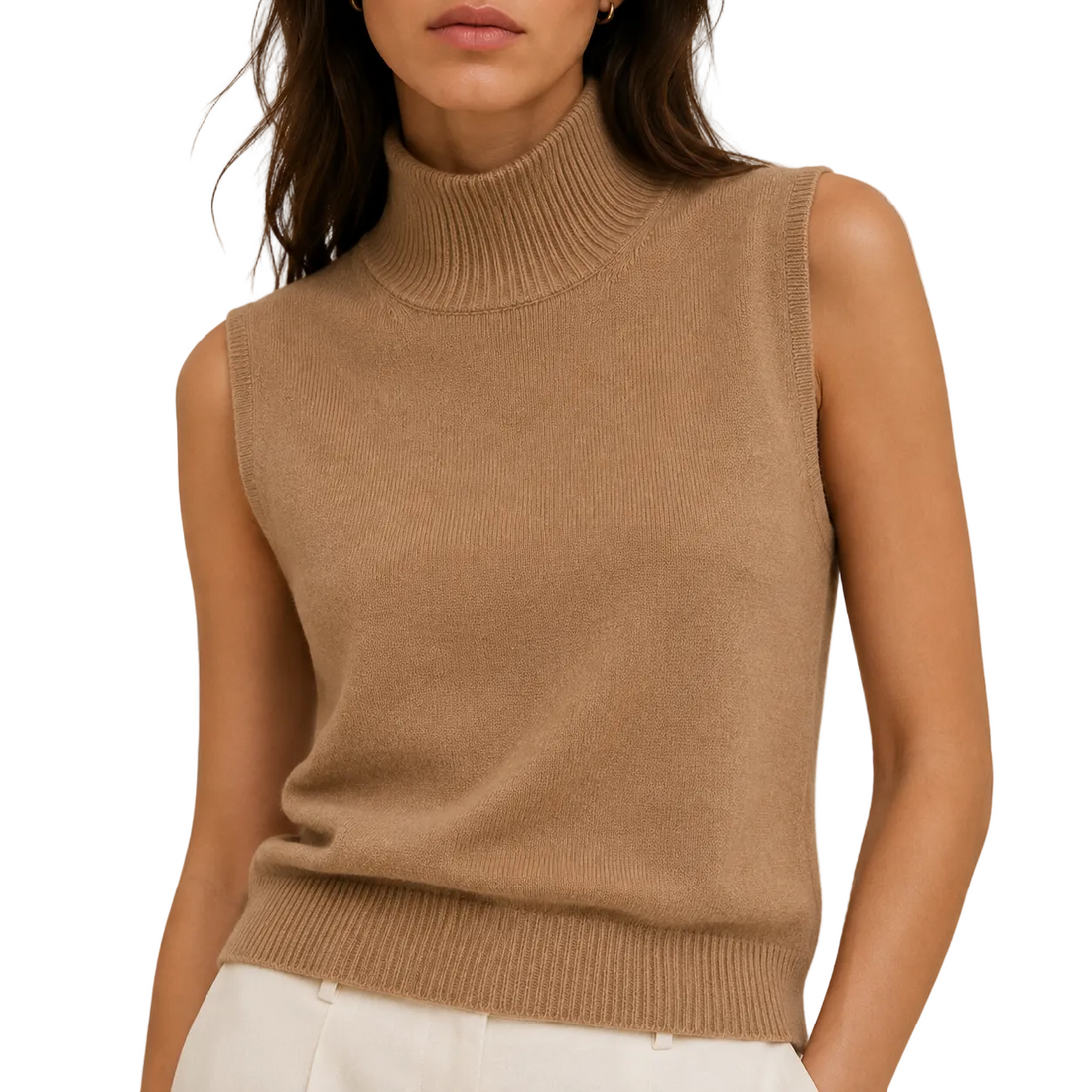 Nili Lotan Arthur Cashmere Turtleneck Vest - XS