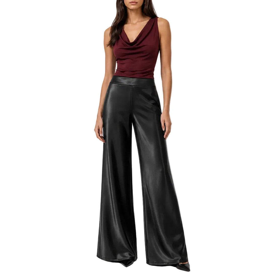 CAMI NYC Bristol Mid Rise Crinkle Acetate Pant - XXS