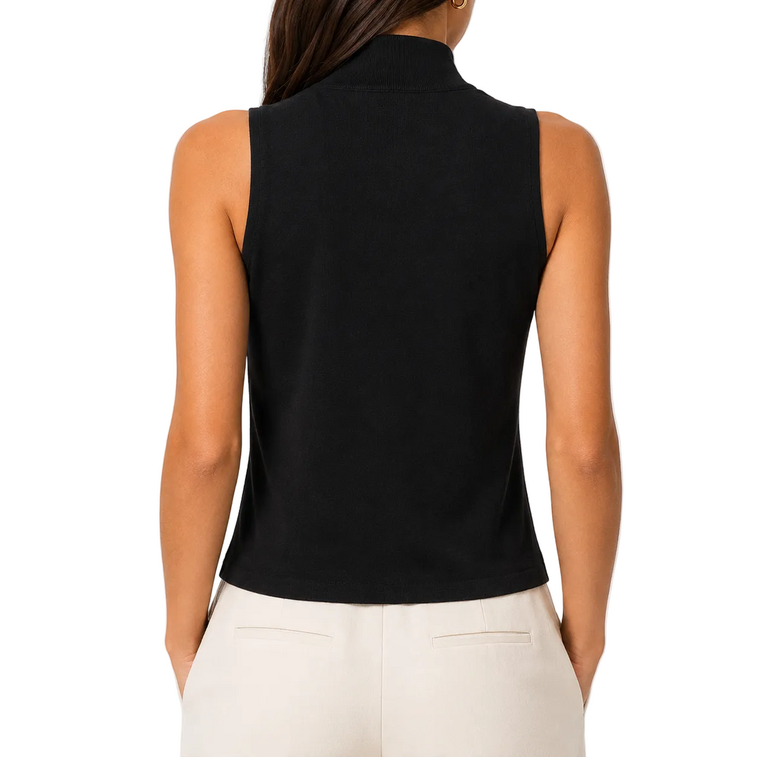 Nili Lotan Sleeveless Turtleneck Top - XS