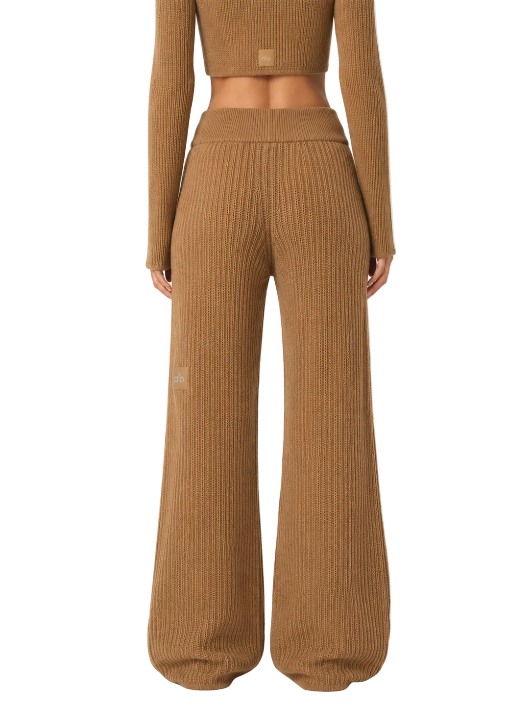 ALO Cashmere High Waist Plush Waffle Pant - XXS