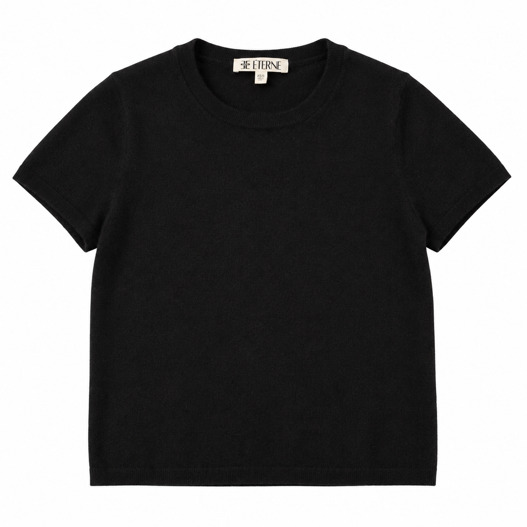 Eterne Cashmere Short Sleeve Top - XS/S