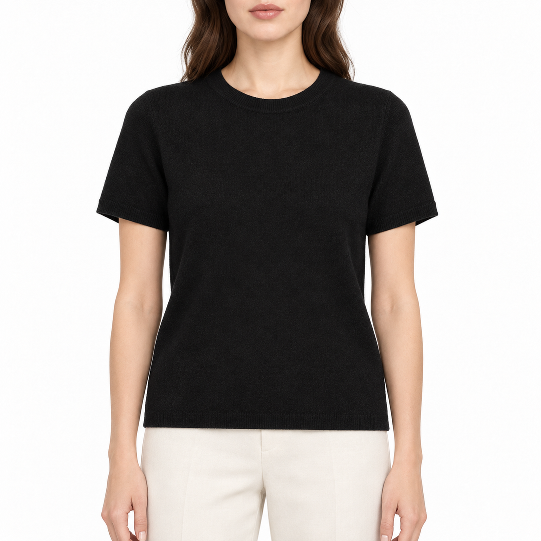 Eterne Cashmere Short Sleeve Top - XS/S