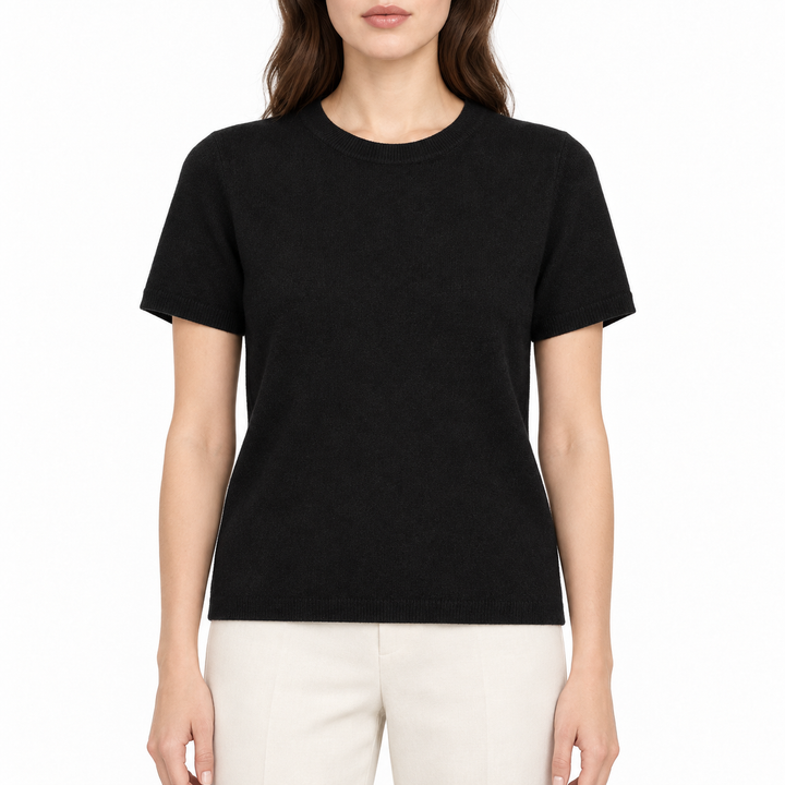 Eterne Cashmere Short Sleeve Top - XS/S