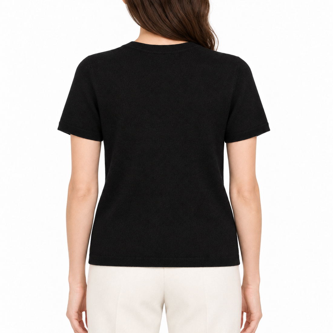 Eterne Cashmere Short Sleeve Top - XS/S