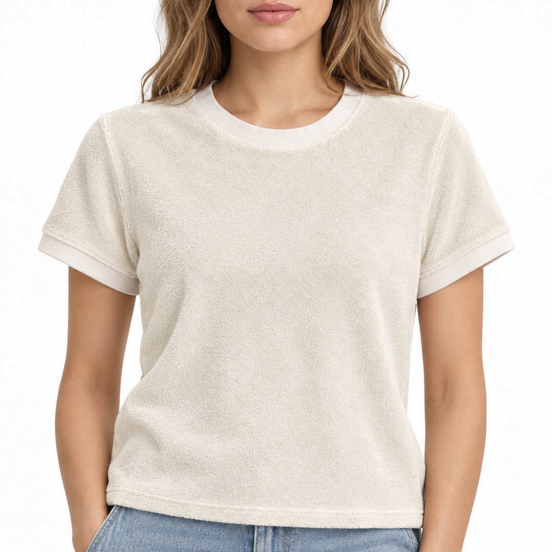 Suzie Kondi Carpi Tee In Terry - XS/S