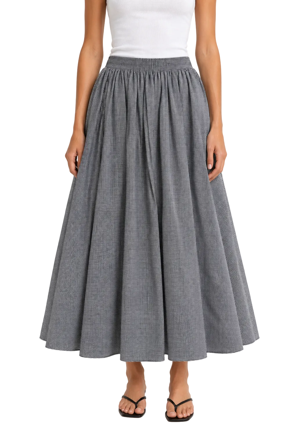Caroline Constas Reign Gingham Skirt - XXS