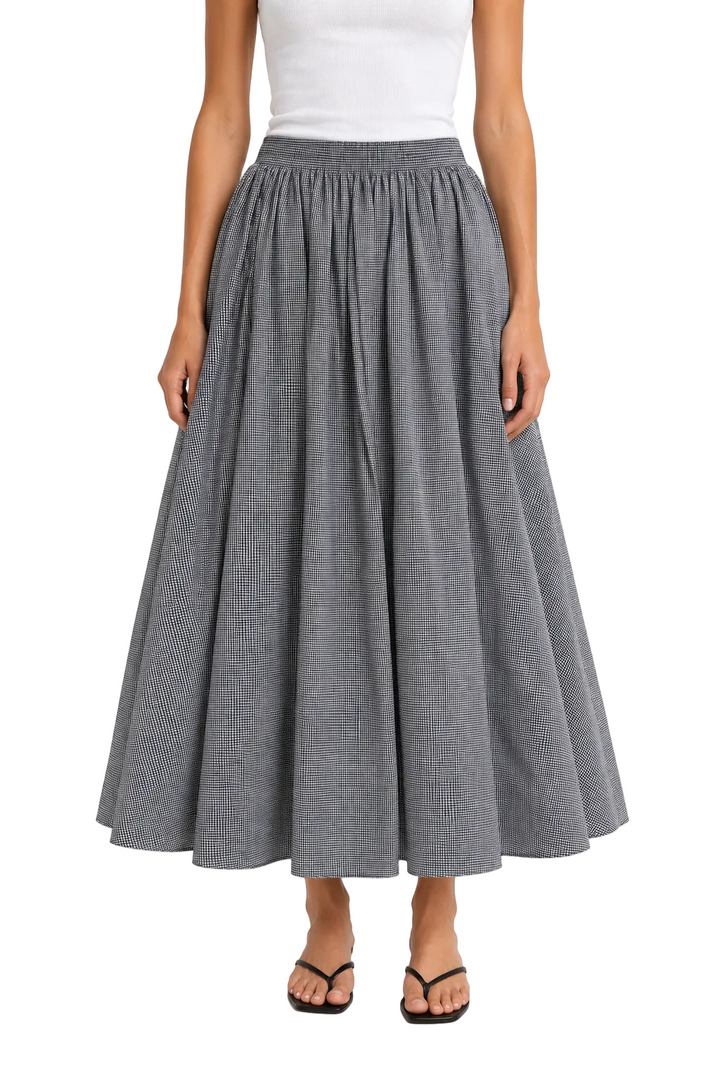 Caroline Constas Reign Gingham Skirt - S