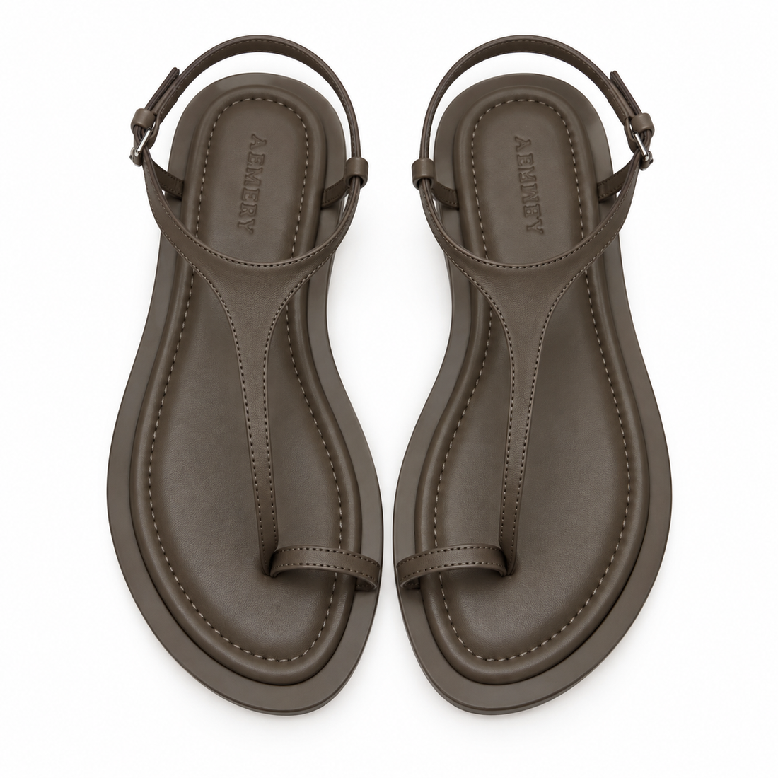 A.EMERY Leather Toe Ring Sandals - EU 38 / US 7