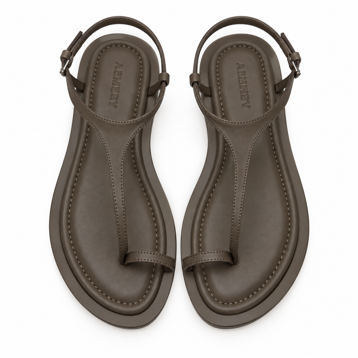 A.EMERY Leather Toe Ring Sandals - EU 38 / US 7