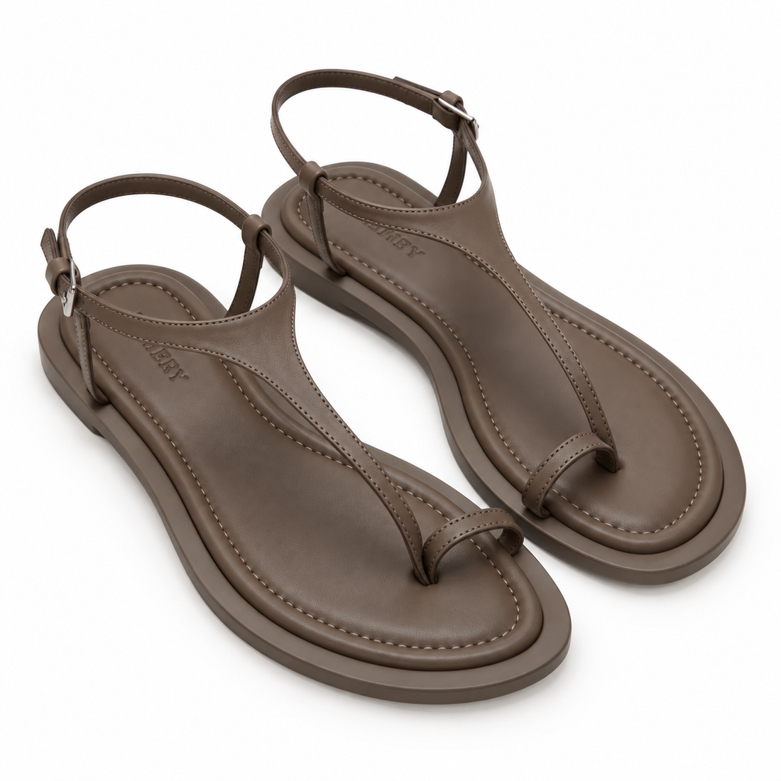 A.EMERY Leather Toe Ring Sandals - EU 38 / US 7