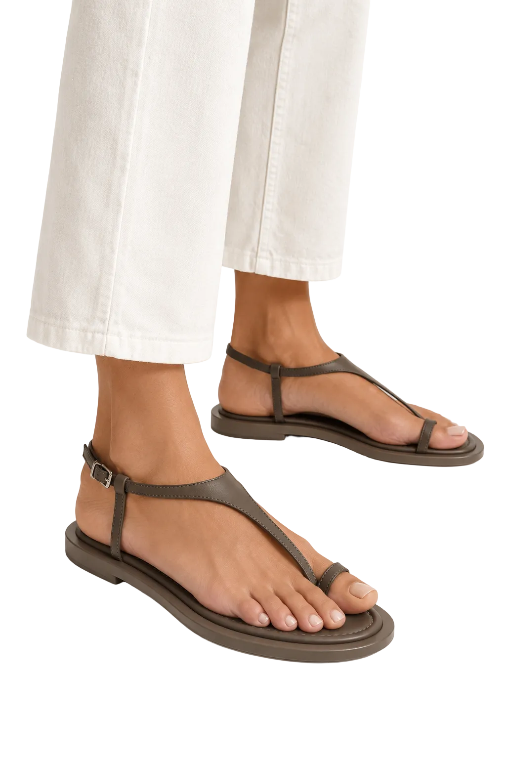 A.EMERY Leather Toe Ring Sandals - EU 38 / US 7