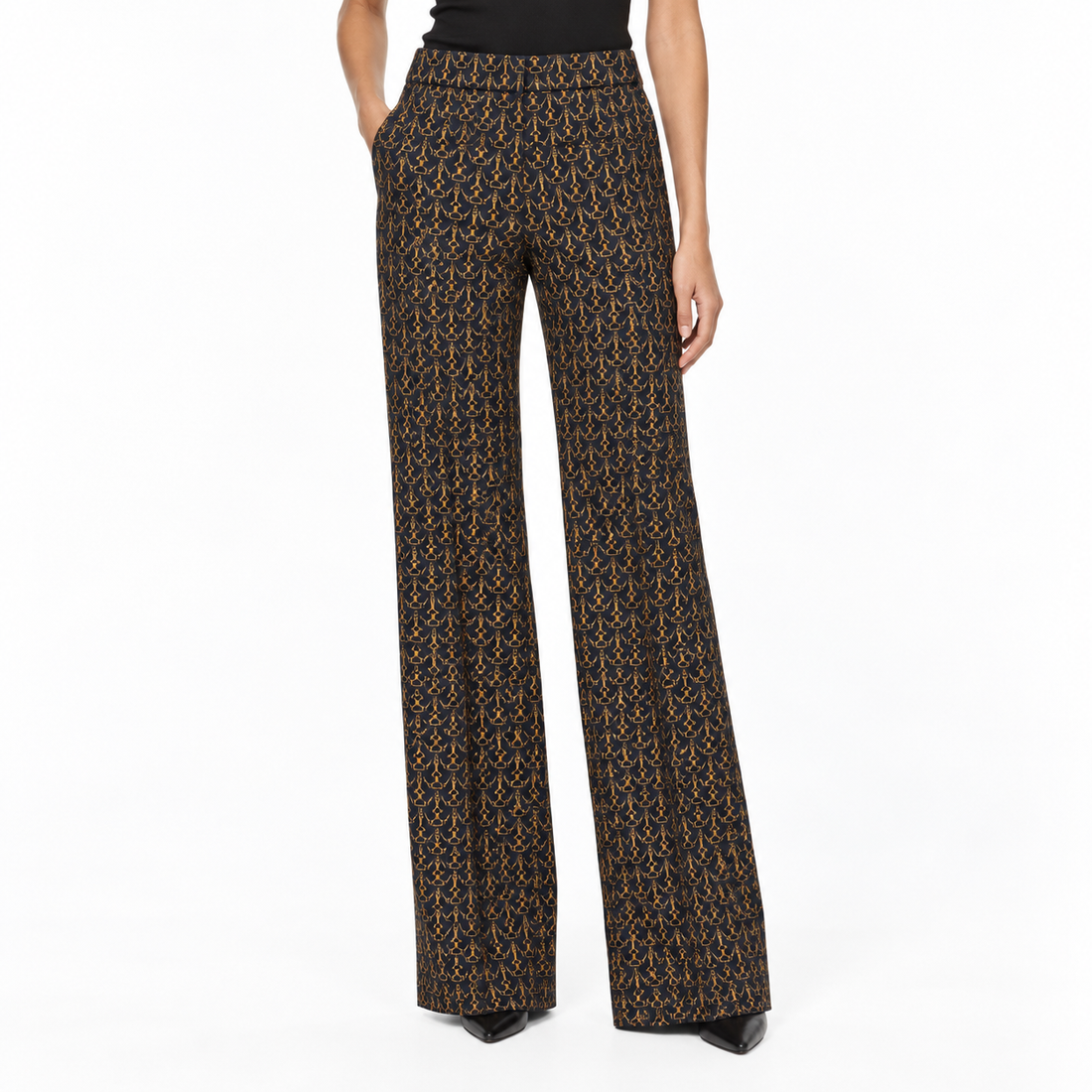 Veronica Beard Edia Stirrup Print Pant - 2