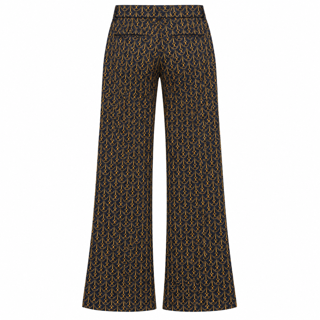 Veronica Beard Edia Stirrup Print Pant - 2