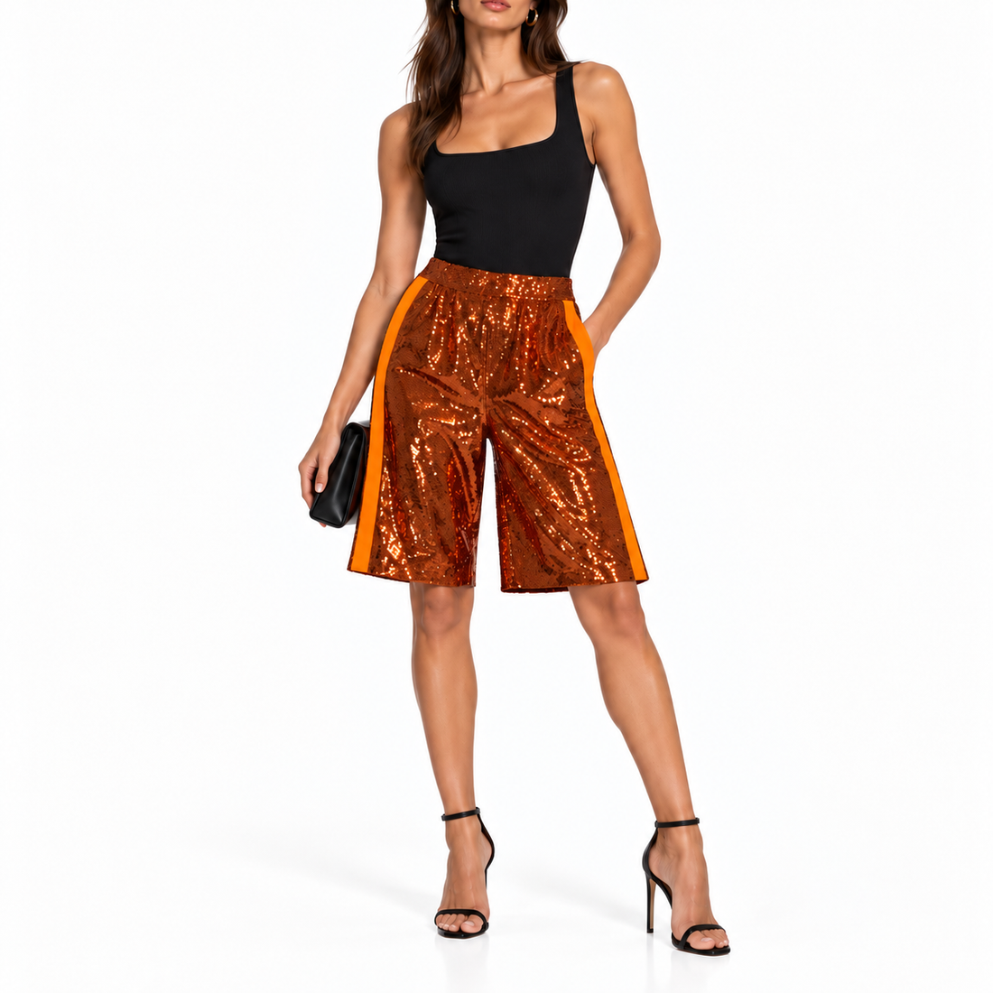 Tom Ford SS 22 Liquid Sequin Capri Pants - 36