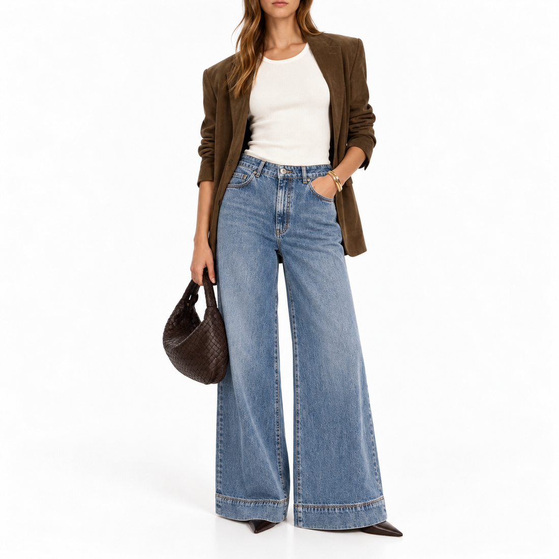 Weekend Max Mara Vega Wide  Leg Jean - US 2
