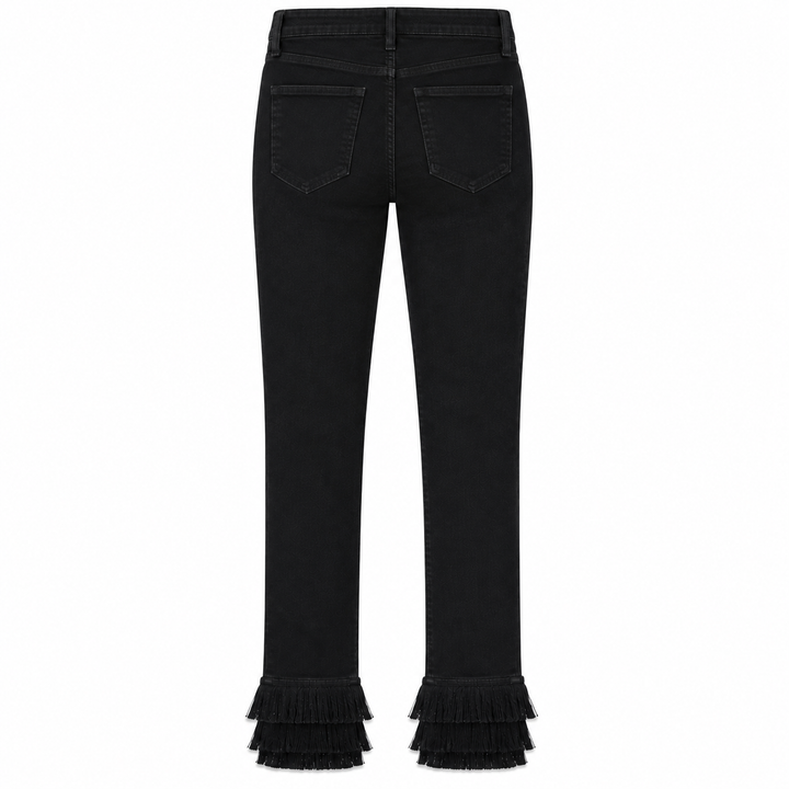 Frame Le High Skinny Fringe Jeans - 26