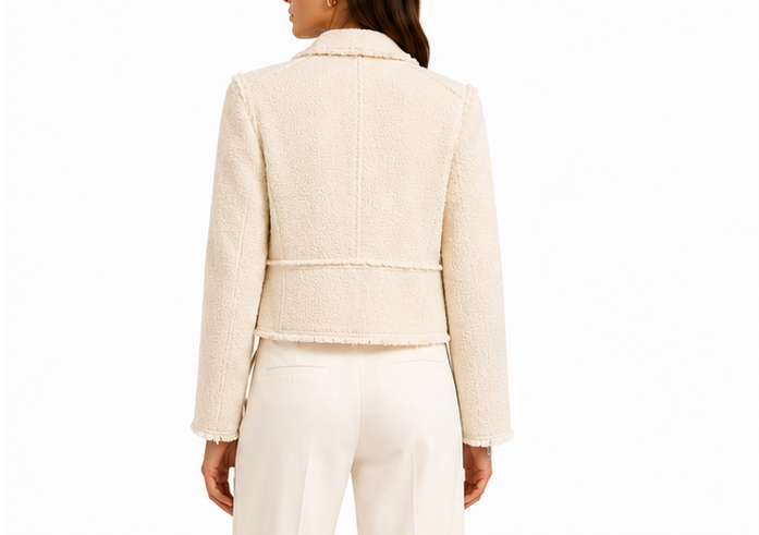 ME+EM Italian Bouclé Zip Jacket  - 6