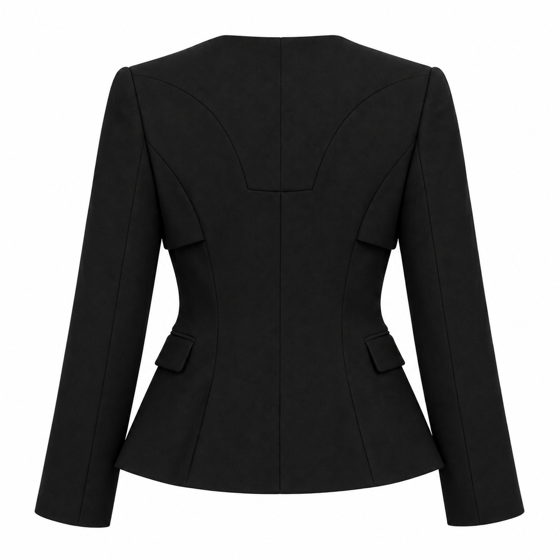 Alexander McQueen Black Wool Military Jacket - 38