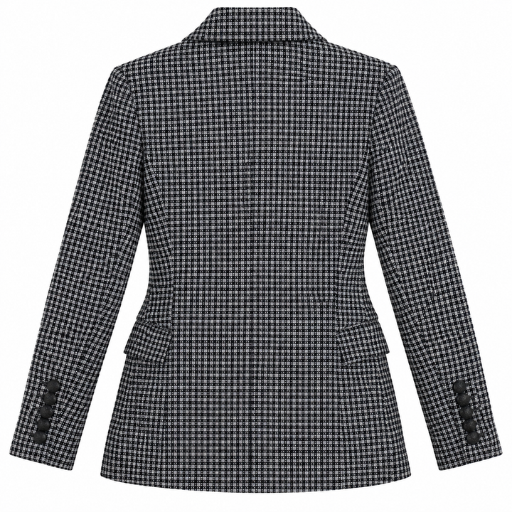 Veronica Beard Schoolboy Houndstooth Dickey Blazer - 4