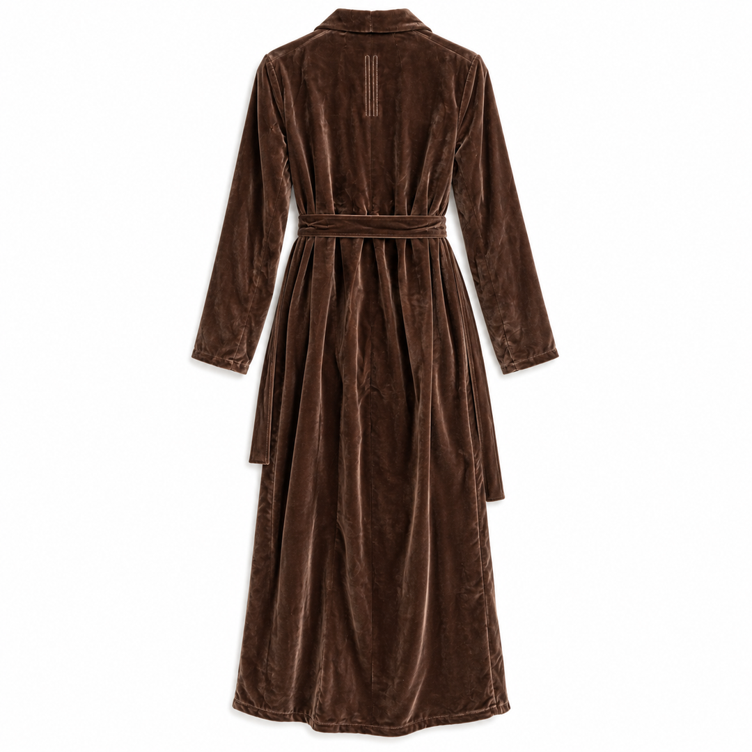 Rick Owens FW23 Luxor Velvet Wrap Dress - IT 44