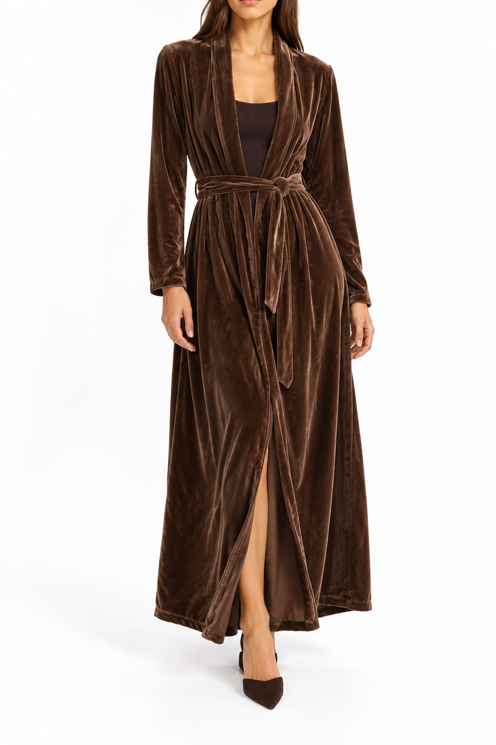 Rick Owens FW23 Luxor Velvet Wrap Dress - IT 44