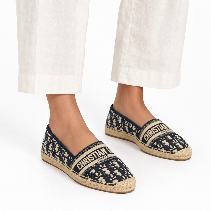 Dior Granville Dior Oblique Espadrilles, Deep Blue - 38