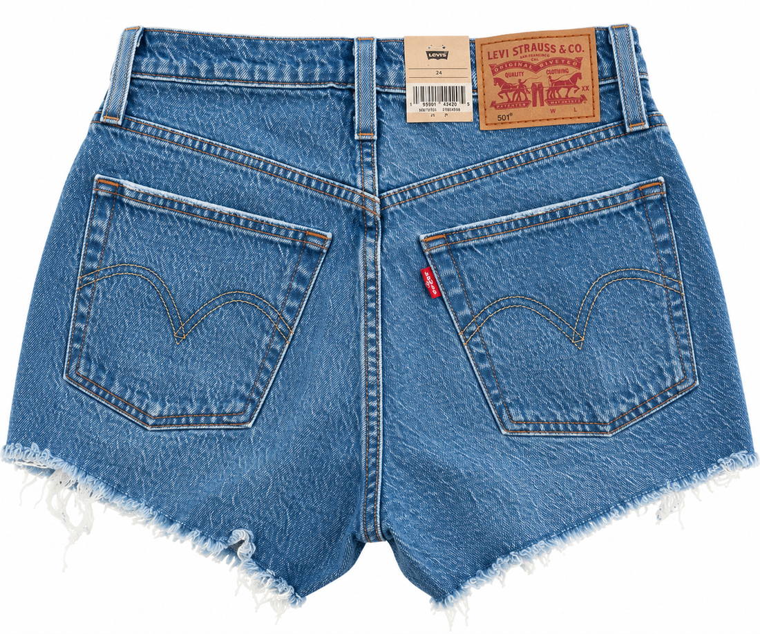 Levi’s 501 Original High-Rise Denim Shorts - 24