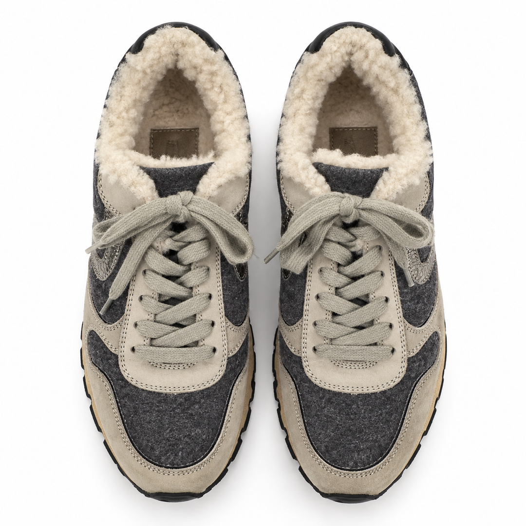 Voile Blanche Maran Fur Shearling Sneakers - 39