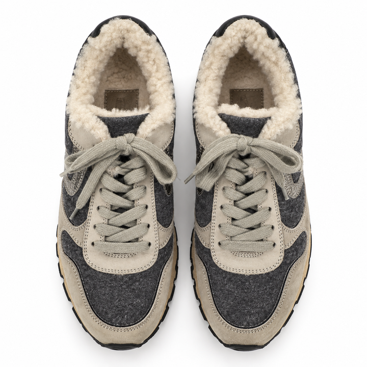 Voile Blanche Maran Fur Shearling Sneakers - 39