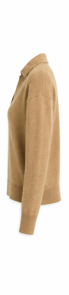 Quince Mongolian Cashmere Polo Sweater - S