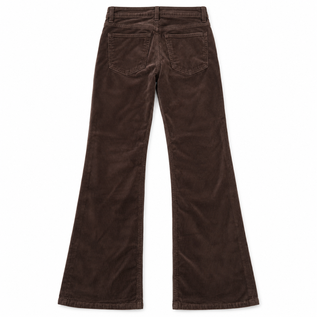 Good American Good Low Rise Bootcut Corduroy Pant, Espresso - 24