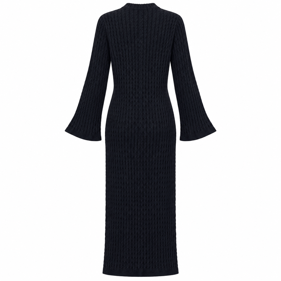 TOTEME Cable Knit Midi Dress - S